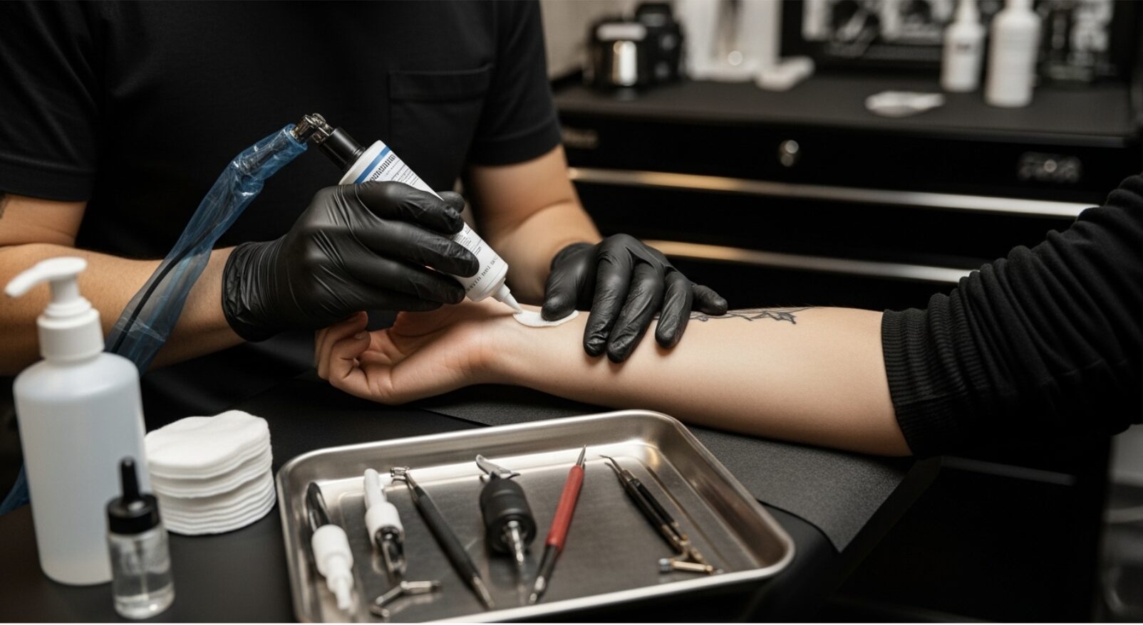 znieczulenie podczas tatuażu krok po kroku